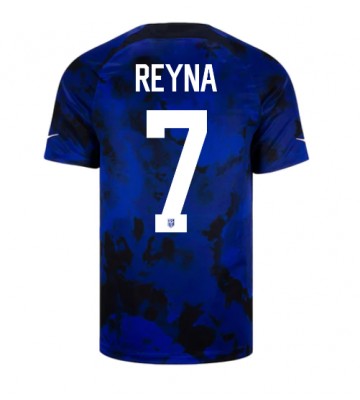 United States Giovanni Reyna #7 Replica Away Stadium Shirt World Cup 2022 Short Sleeve